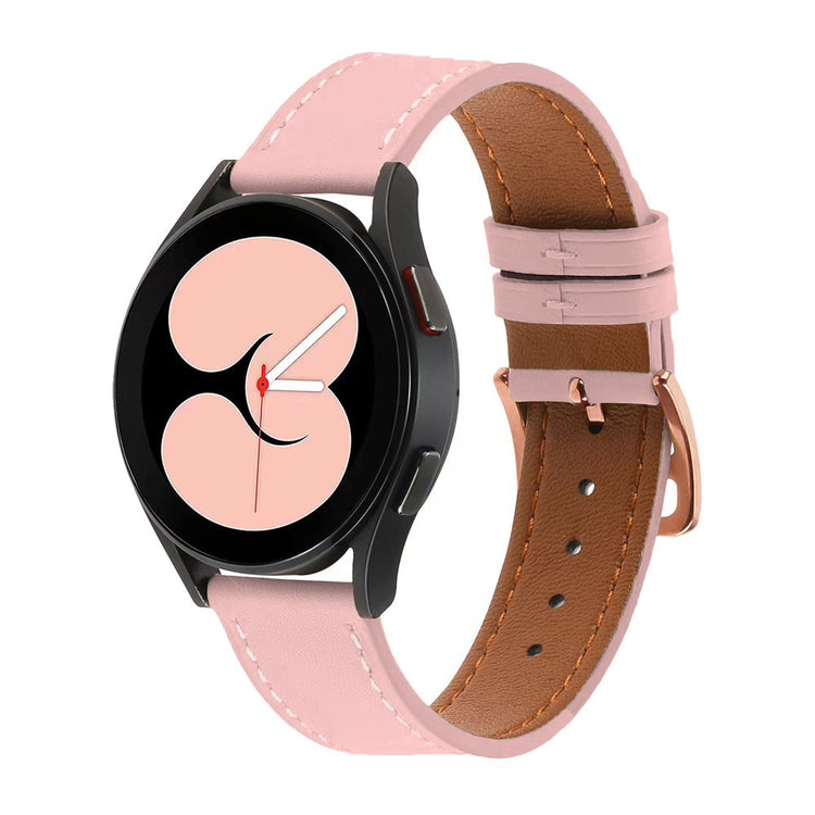 Rigtigt Pænt Kunstlæder Universal Rem passer til Smartwatch - Pink#serie_3