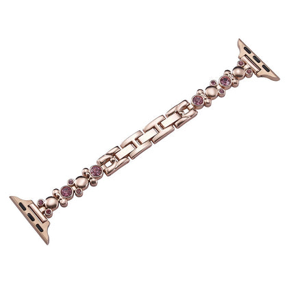 Godt Rhinsten Universal Rem passer til Apple Smartwatch - Pink#serie_3