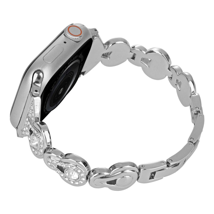 Meget Elegant Rhinsten Universal Rem passer til Apple Smartwatch - Sølv#serie_5