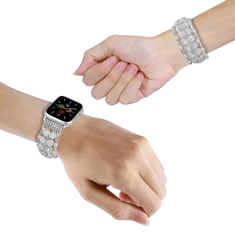 Klassisk Silikone Universal Rem passer til Apple Smartwatch - Hvid#serie_2