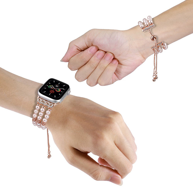 Vildt Nydelig Silikone Universal Rem passer til Apple Smartwatch - Pink#serie_2