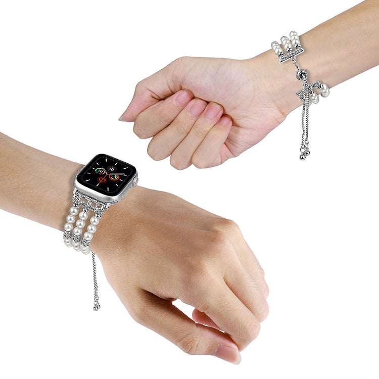 Helt Vildt Elegant Silikone Universal Rem passer til Apple Smartwatch - Hvid#serie_3