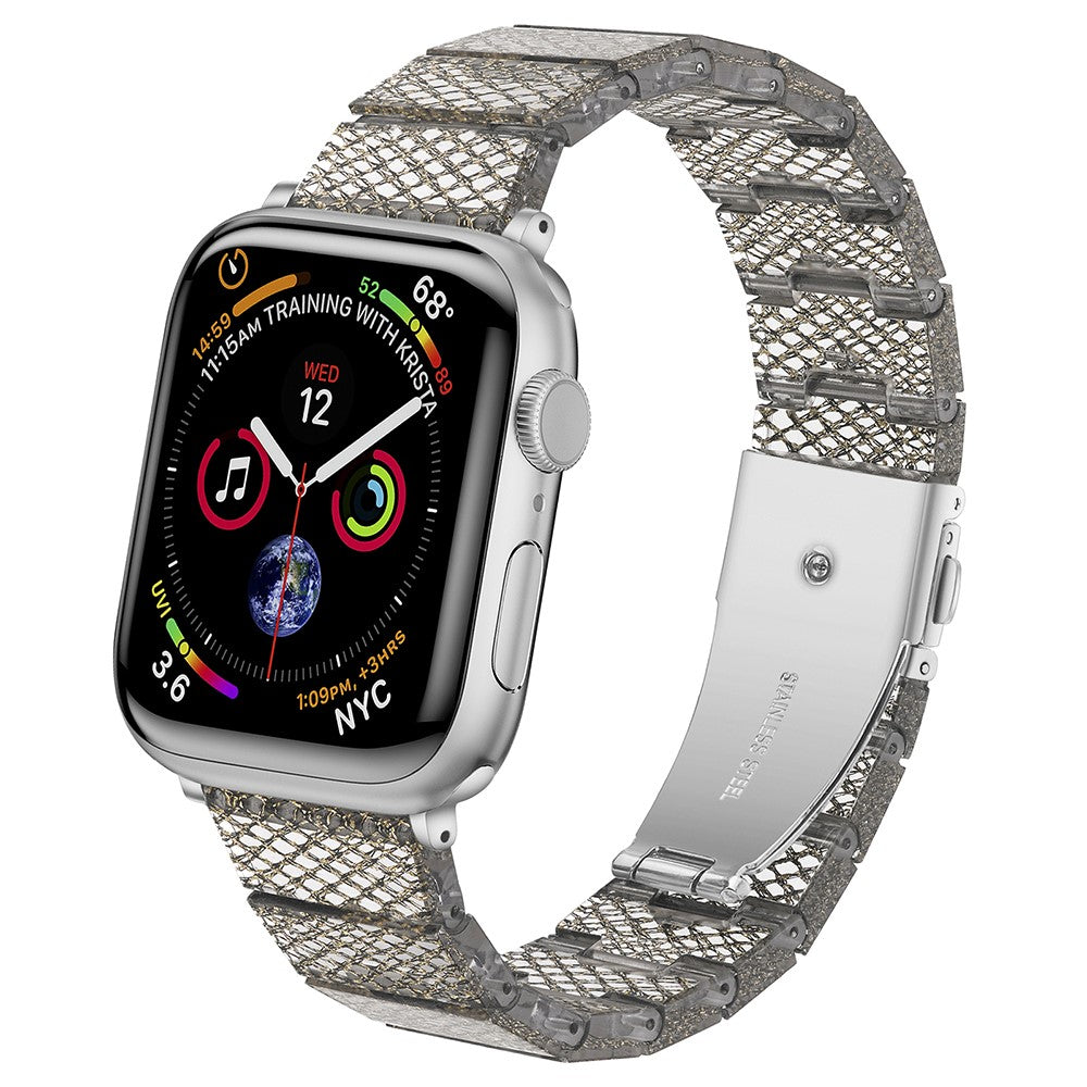 Mega Elegant Silikone Universal Rem passer til Apple Smartwatch - Guld#serie_6