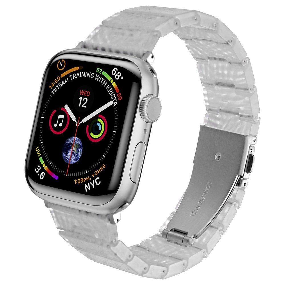 Mega Elegant Silikone Universal Rem passer til Apple Smartwatch - Sølv#serie_14