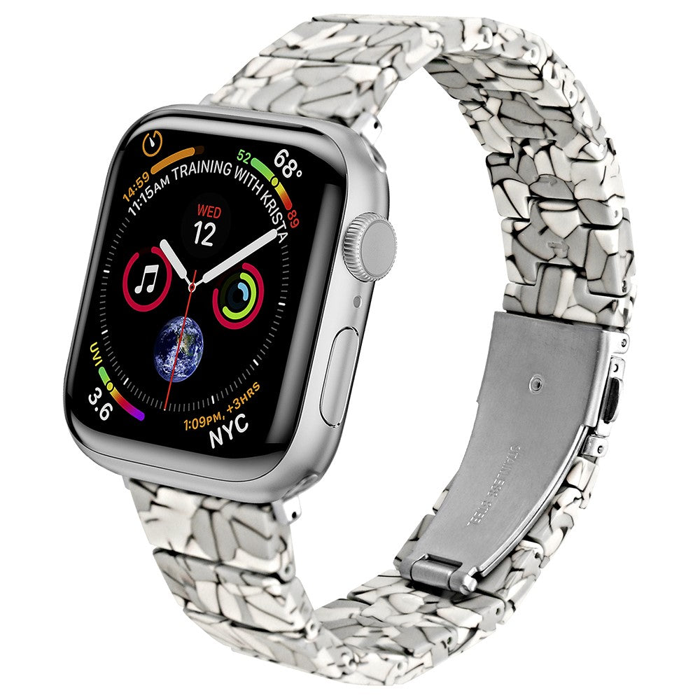Pænt Silikone Universal Rem passer til Apple Smartwatch - Sølv#serie_3