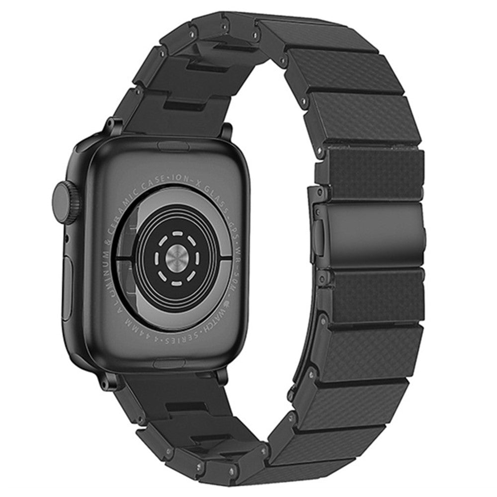 Pænt Silikone Universal Rem passer til Apple Smartwatch - Sort#serie_10