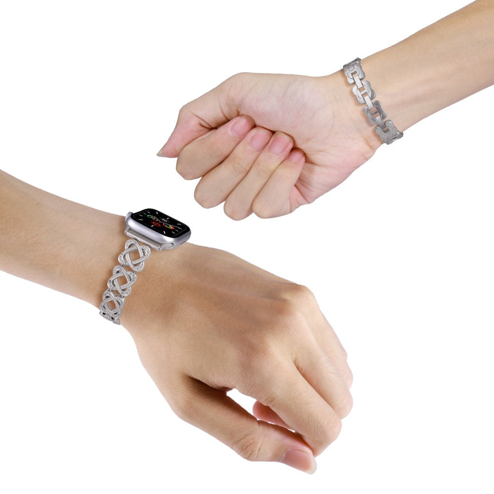 Helt Vildt Fed Metal Universal Rem passer til Apple Smartwatch - Sølv#serie_4
