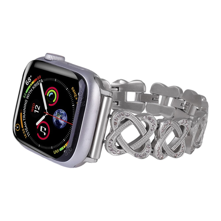 Meget Holdbart Metal Universal Rem passer til Apple Smartwatch - Sølv#serie_4