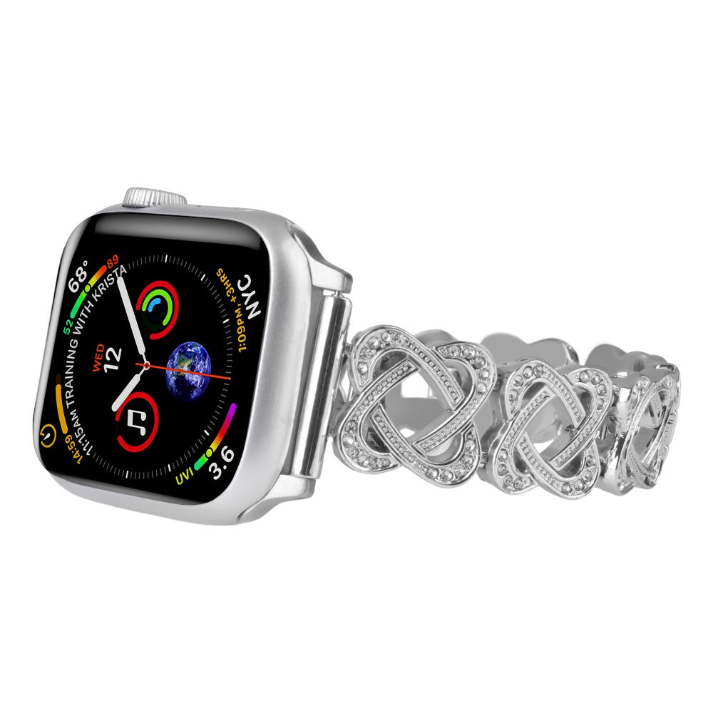Meget Holdbart Metal Universal Rem passer til Apple Smartwatch - Sølv#serie_5