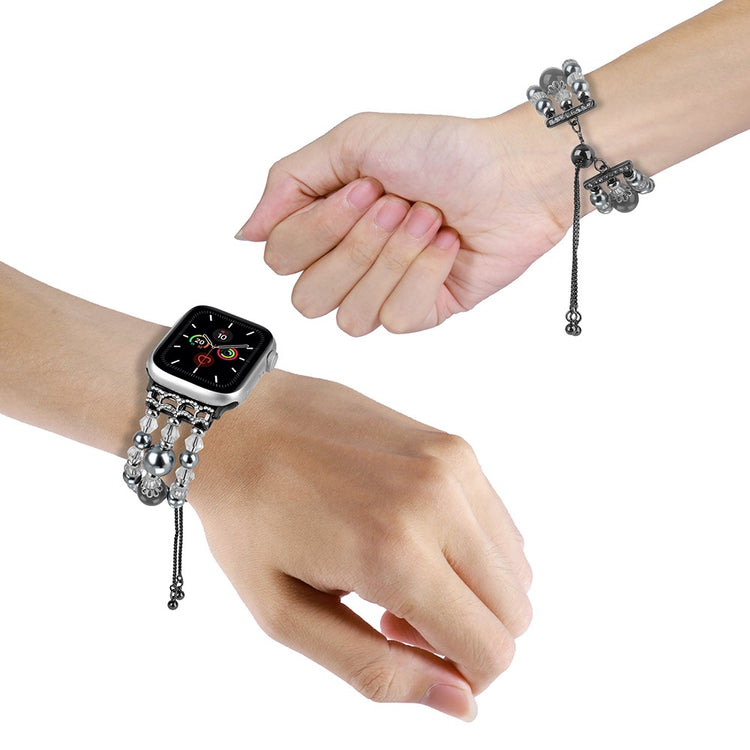 Rigtigt Hårdfør Silikone Universal Rem passer til Apple Smartwatch - Sølv#serie_1