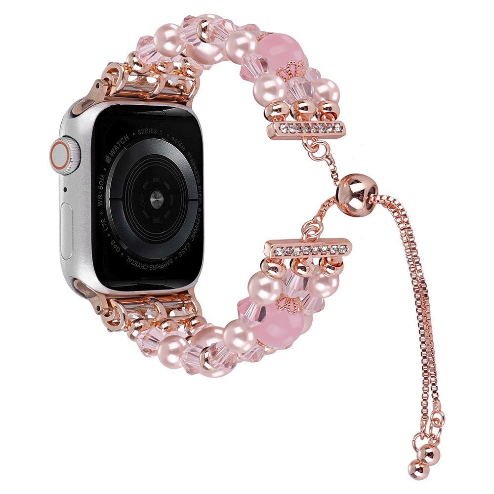 Rigtigt Hårdfør Silikone Universal Rem passer til Apple Smartwatch - Pink#serie_2