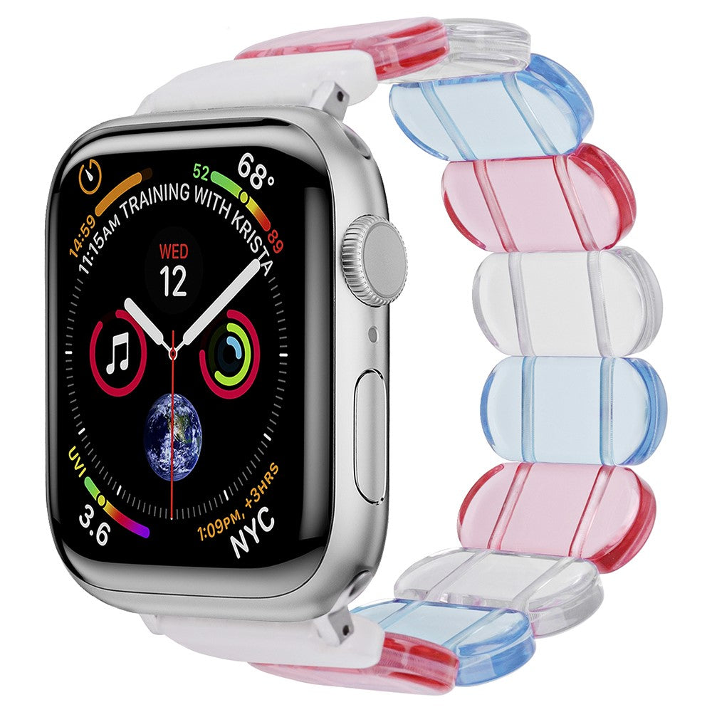 Vildt Hårdfør Silikone Universal Rem passer til Apple Smartwatch - Flerfarvet#serie_4