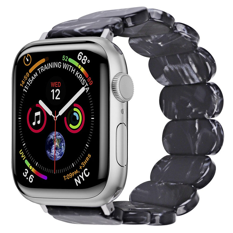Vildt Hårdfør Silikone Universal Rem passer til Apple Smartwatch - Sort#serie_6