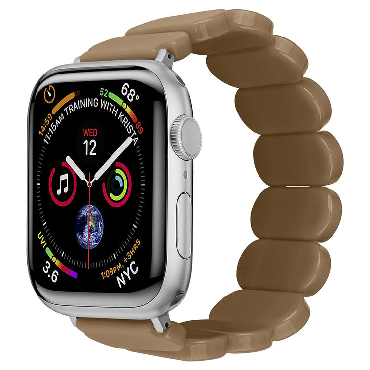Vildt Hårdfør Silikone Universal Rem passer til Apple Smartwatch - Brun#serie_12