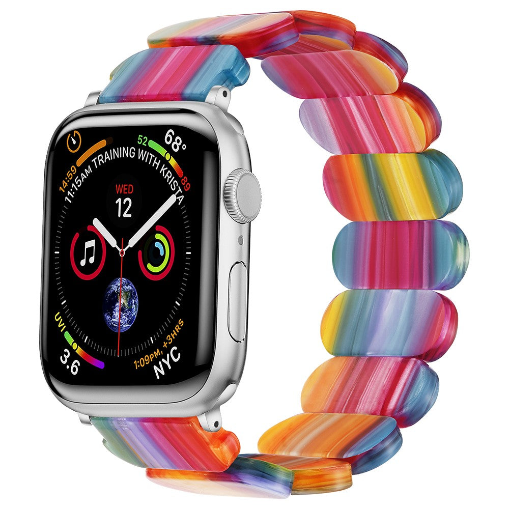 Vildt Hårdfør Silikone Universal Rem passer til Apple Smartwatch - Flerfarvet#serie_23