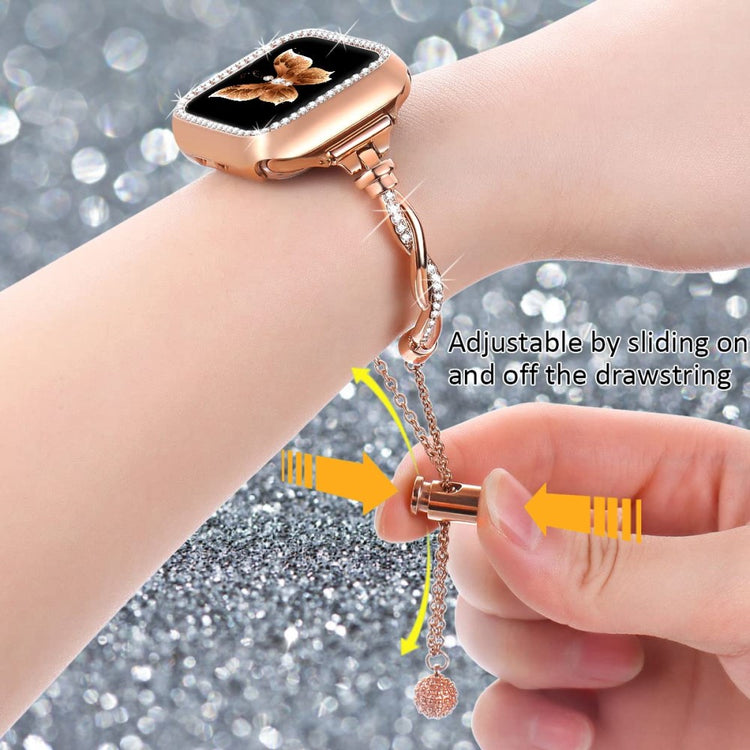 Mega Holdbart Metal Universal Rem passer til Apple Smartwatch - Pink#serie_3