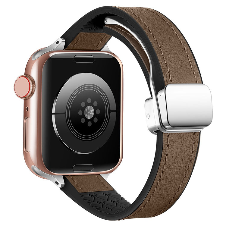 Super Godt Kunstlæder Universal Rem passer til Apple Smartwatch - Brun#serie_5