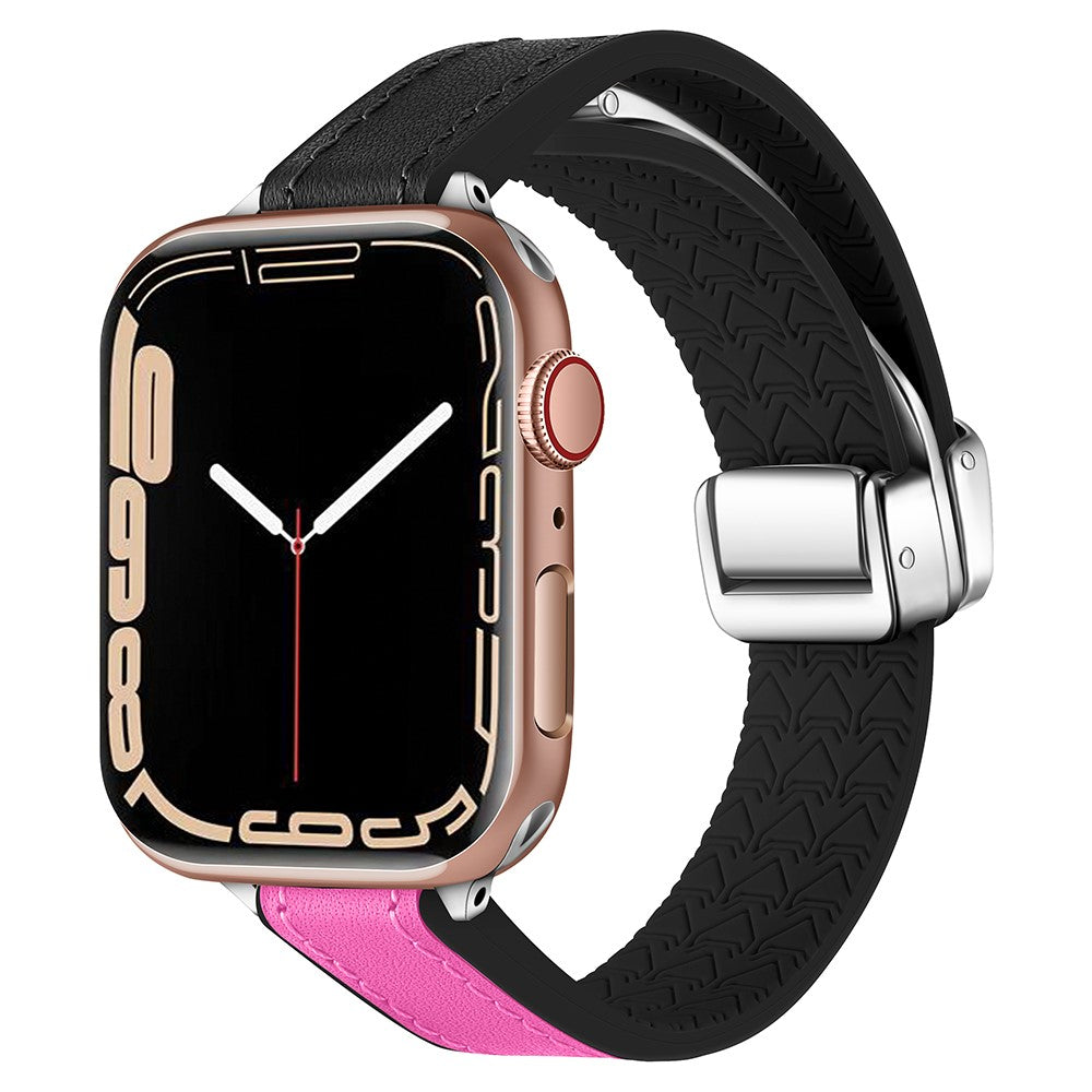 Super Godt Kunstlæder Universal Rem passer til Apple Smartwatch - Pink#serie_6