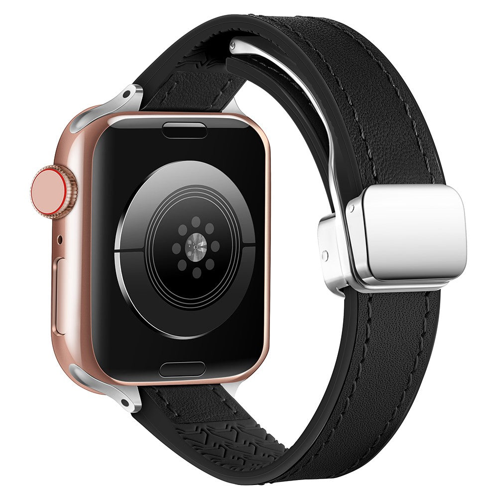 Super Godt Kunstlæder Universal Rem passer til Apple Smartwatch - Sort#serie_7
