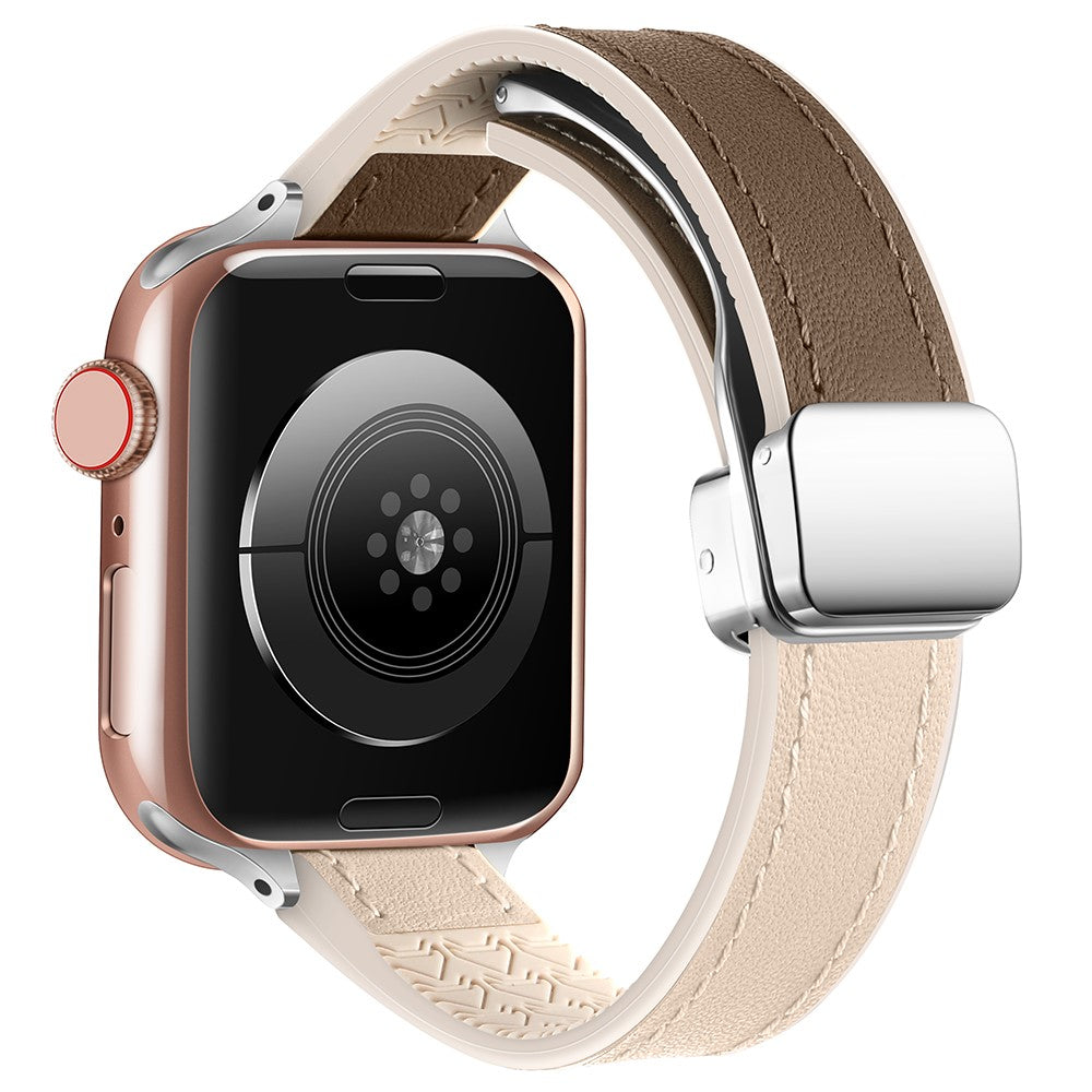 Super Godt Kunstlæder Universal Rem passer til Apple Smartwatch - Brun#serie_11