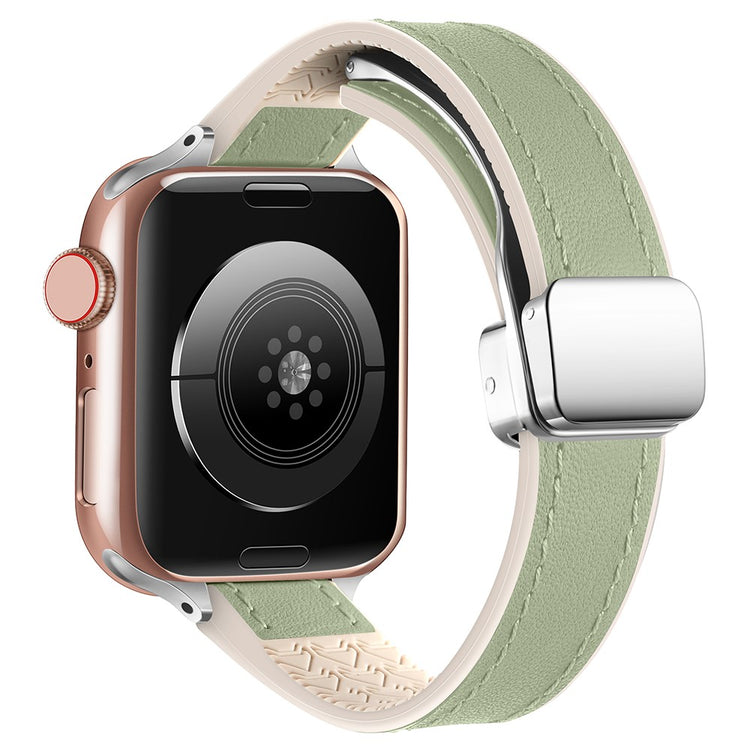 Rigtigt Nydelig Kunstlæder Universal Rem passer til Apple Smartwatch - Grøn#serie_3