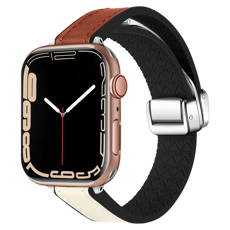 Rigtigt Nydelig Kunstlæder Universal Rem passer til Apple Smartwatch - Hvid#serie_10
