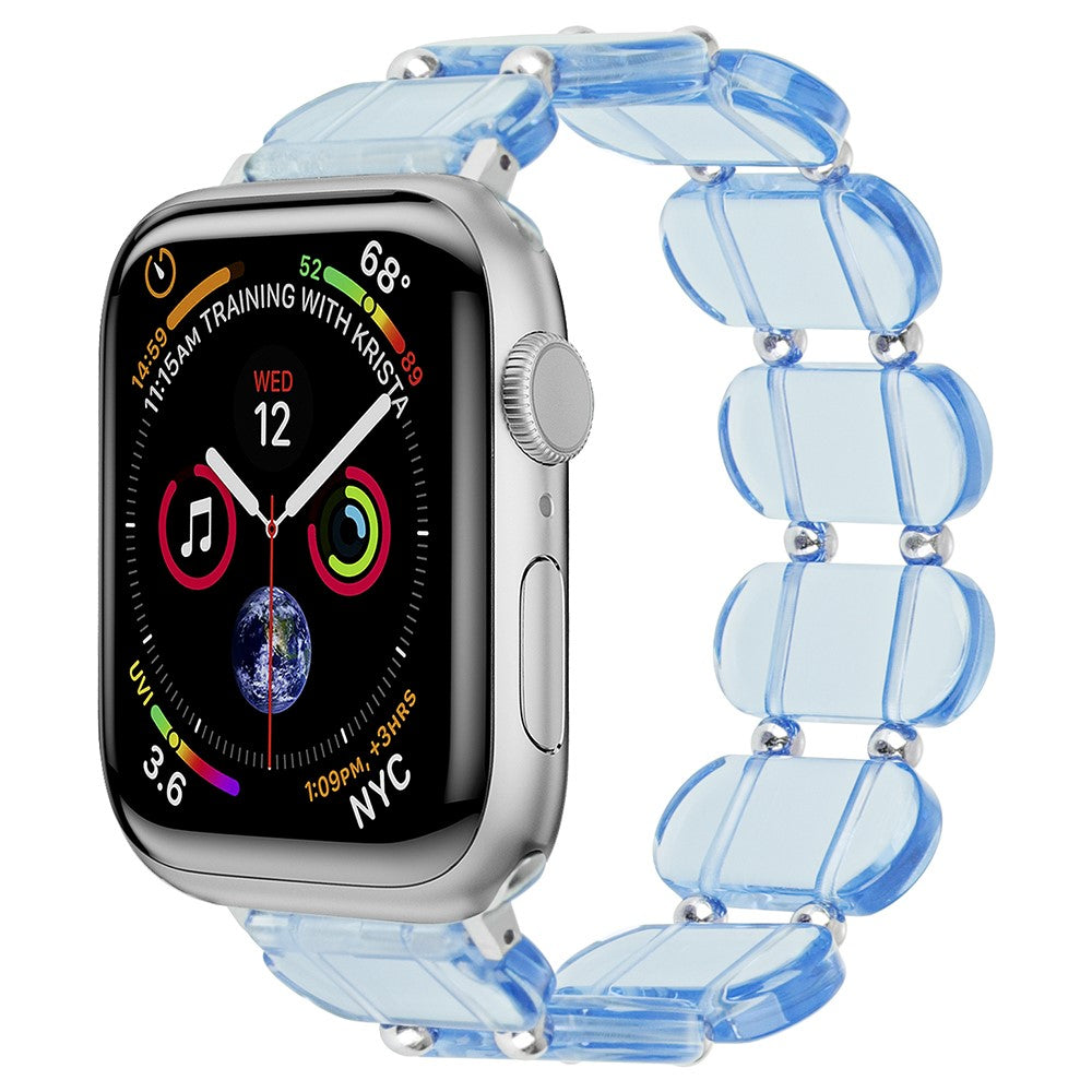 Sejt Silikone Universal Rem passer til Apple Smartwatch - Blå#serie_2