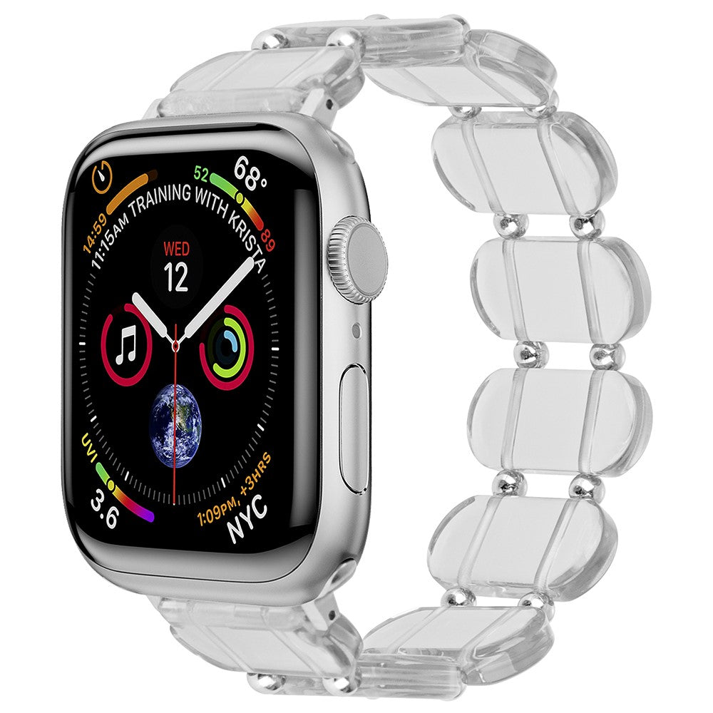 Sejt Silikone Universal Rem passer til Apple Smartwatch - Gennemsigtig#serie_3