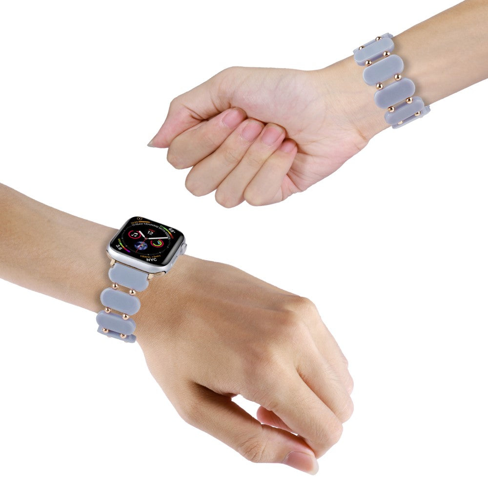 Sejt Silikone Universal Rem passer til Apple Smartwatch - Blå#serie_6