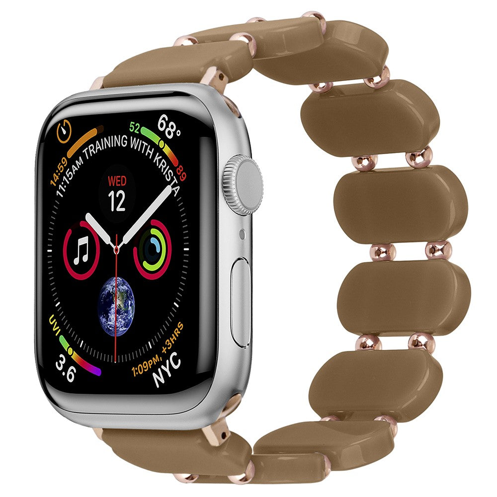 Sejt Silikone Universal Rem passer til Apple Smartwatch - Brun#serie_7
