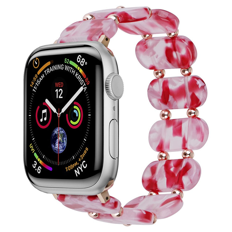 Cool Silikone Universal Rem passer til Apple Smartwatch - Pink#serie_8