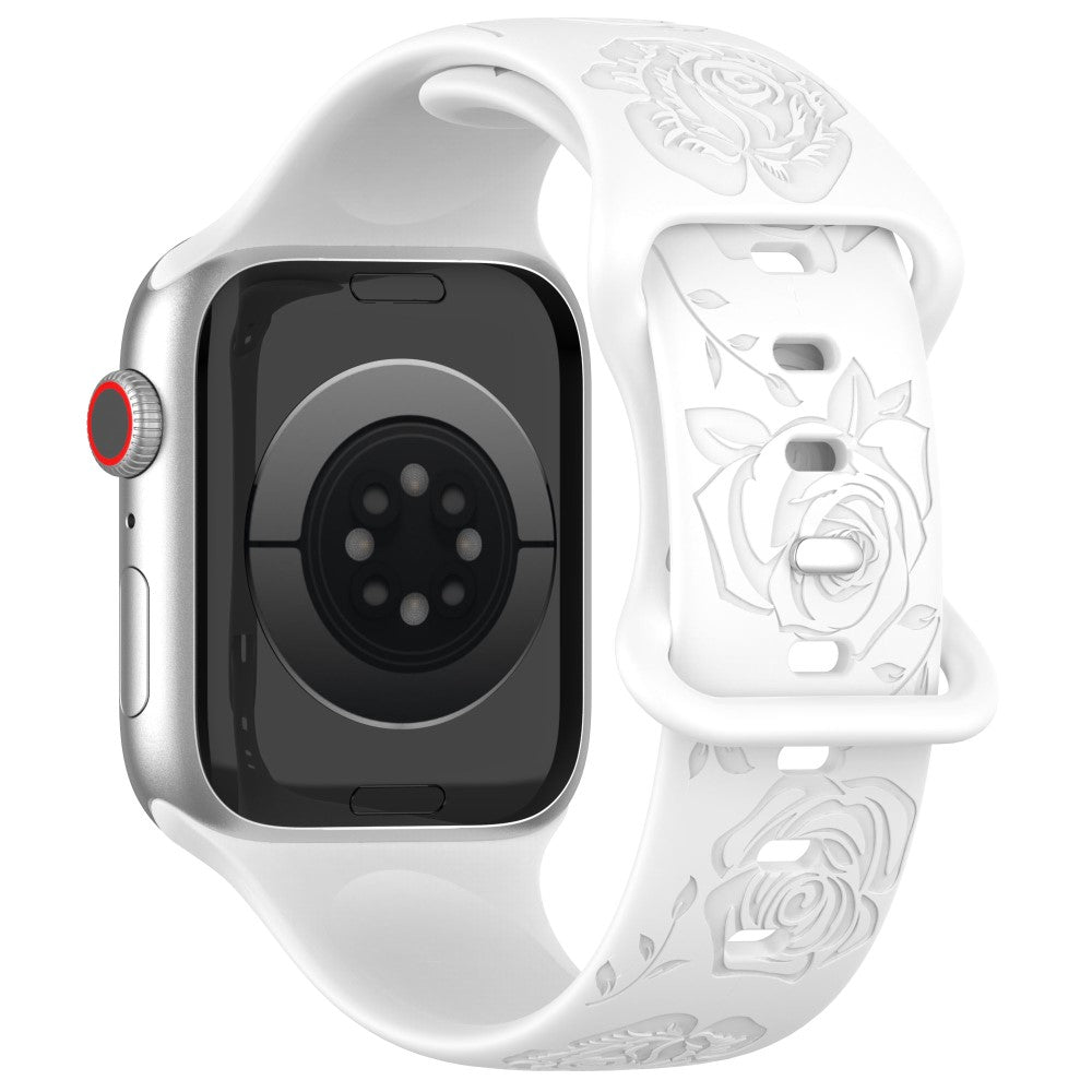 Holdbart Silikone Universal Rem passer til Apple Smartwatch - Hvid#serie_3