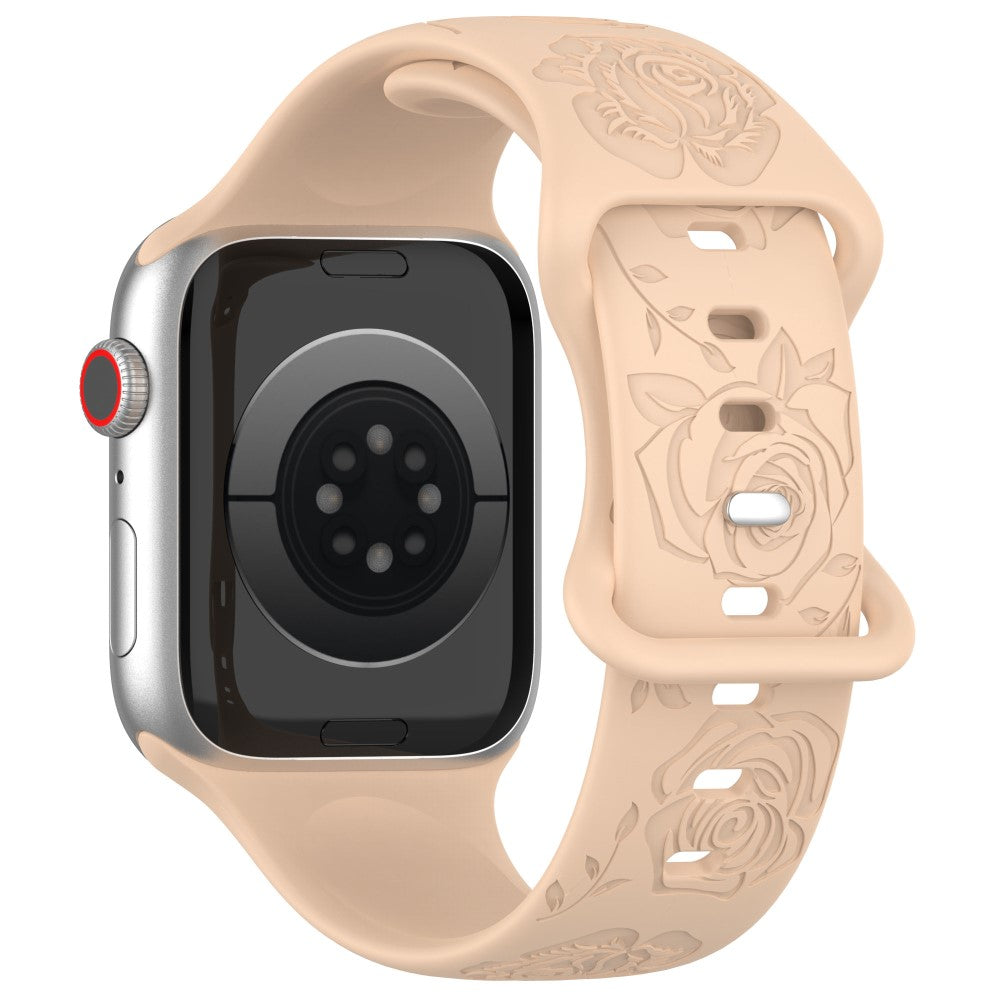 Holdbart Silikone Universal Rem passer til Apple Smartwatch - Brun#serie_10