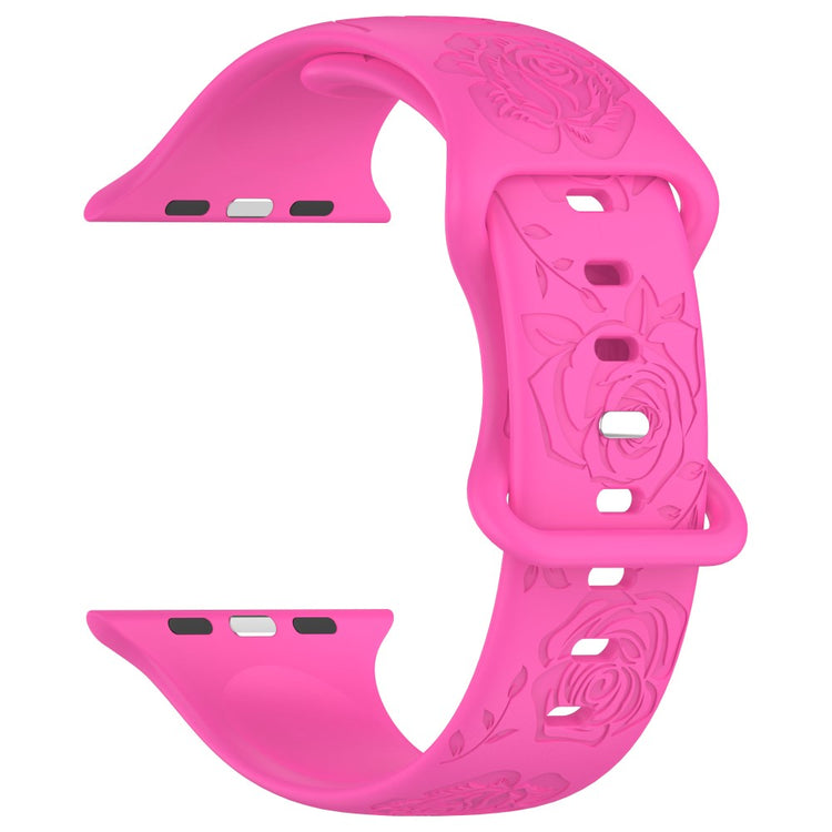 Holdbart Silikone Universal Rem passer til Apple Smartwatch - Pink#serie_11
