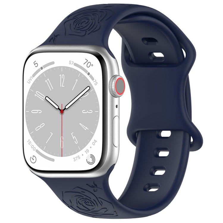 Holdbart Silikone Universal Rem passer til Apple Smartwatch - Blå#serie_12
