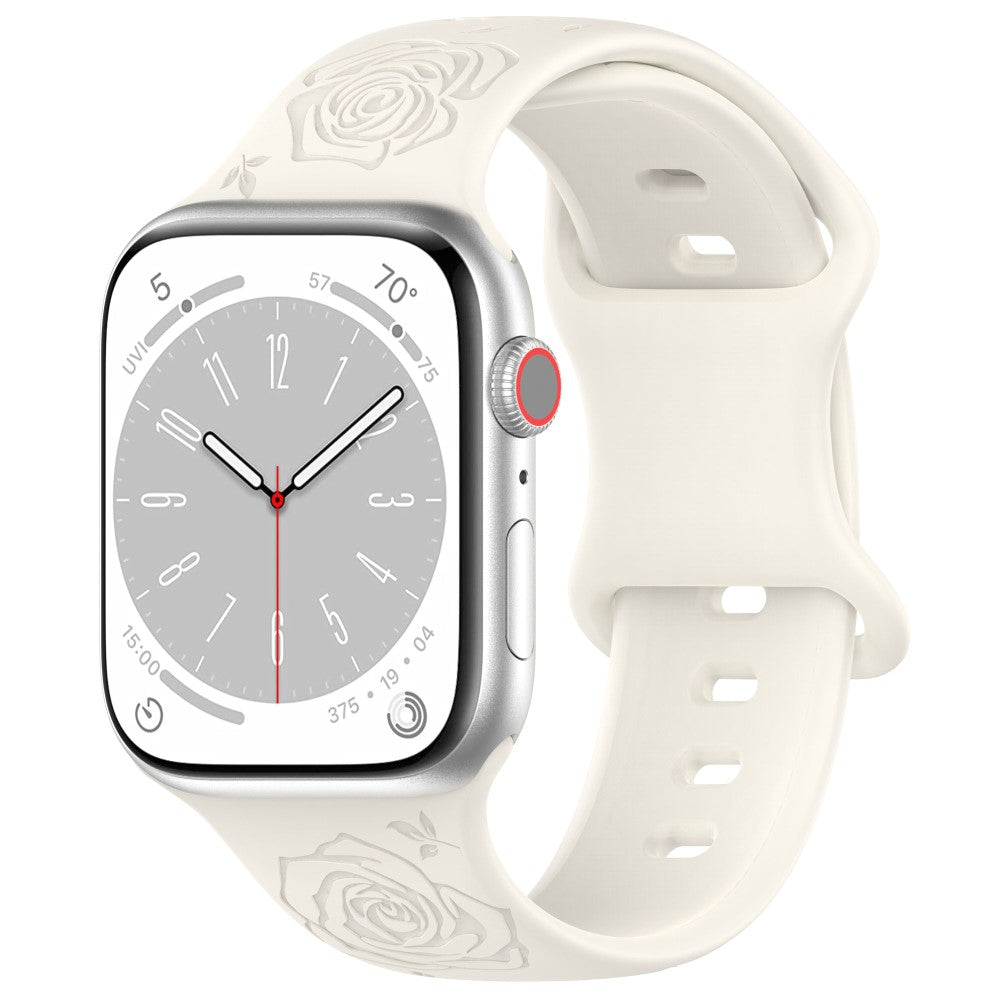 Holdbart Silikone Universal Rem passer til Apple Smartwatch - Hvid#serie_15