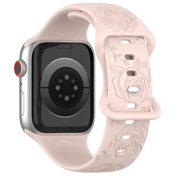 Super Kønt Silikone Universal Rem passer til Apple Smartwatch - Pink#serie_1