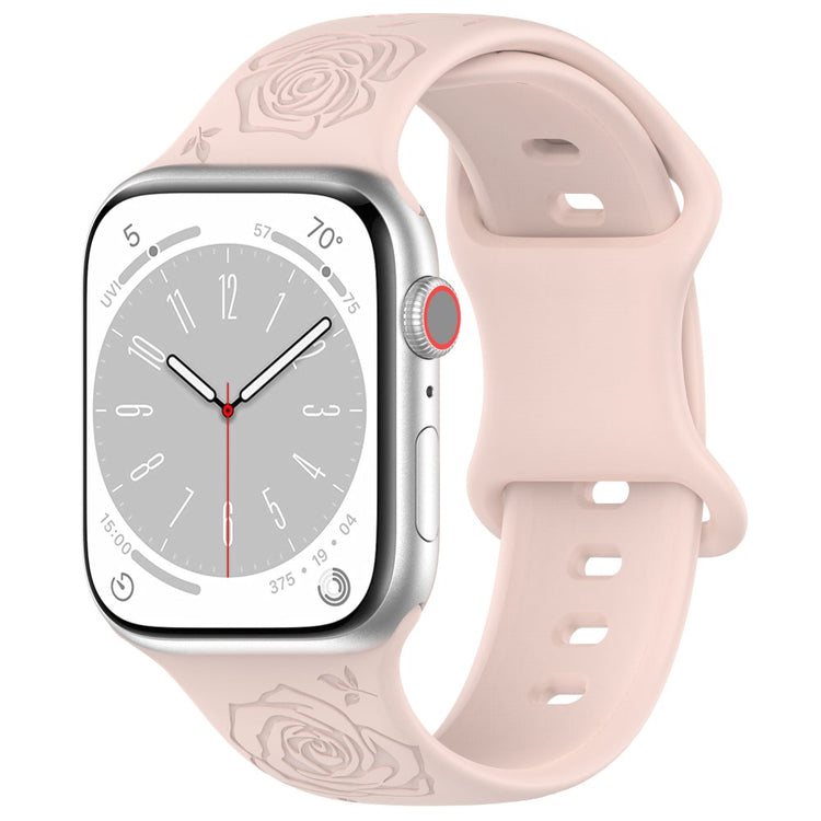 Super Kønt Silikone Universal Rem passer til Apple Smartwatch - Pink#serie_1