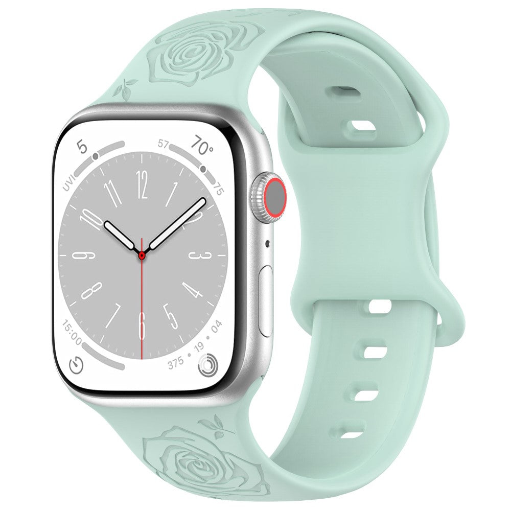 Super Kønt Silikone Universal Rem passer til Apple Smartwatch - Grøn#serie_4