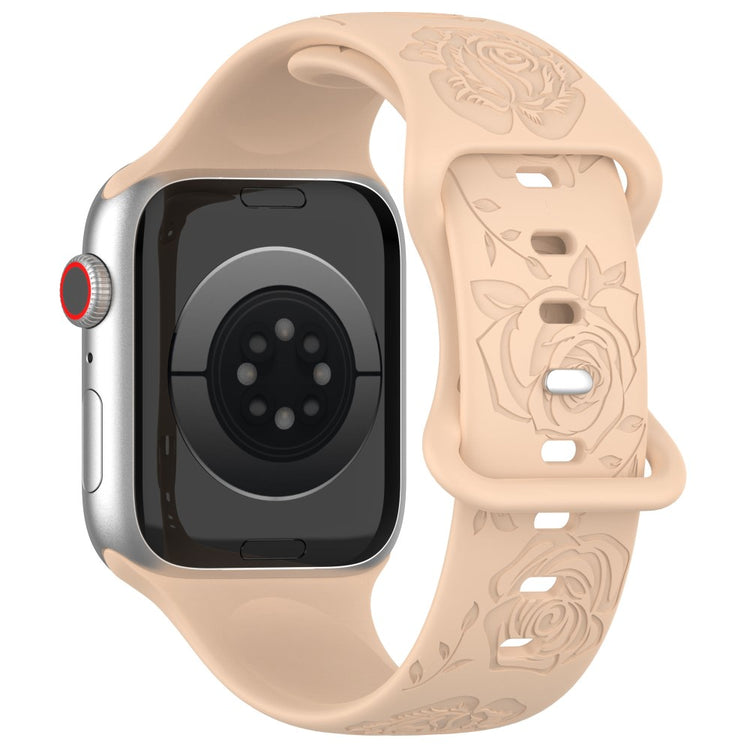 Super Kønt Silikone Universal Rem passer til Apple Smartwatch - Brun#serie_10