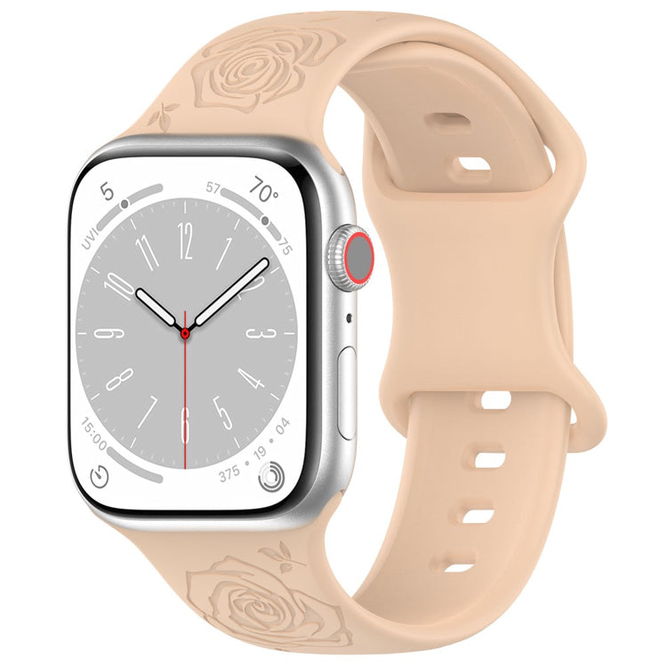 Super Kønt Silikone Universal Rem passer til Apple Smartwatch - Brun#serie_10