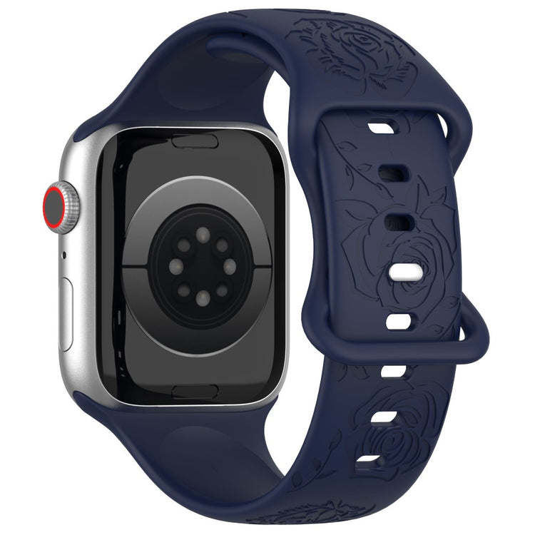 Super Kønt Silikone Universal Rem passer til Apple Smartwatch - Blå#serie_12