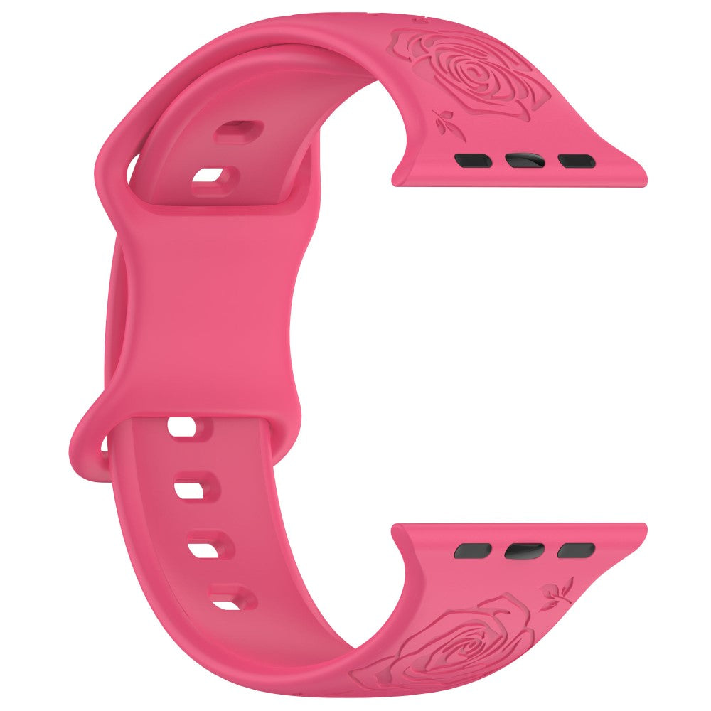 Super Kønt Silikone Universal Rem passer til Apple Smartwatch - Pink#serie_13