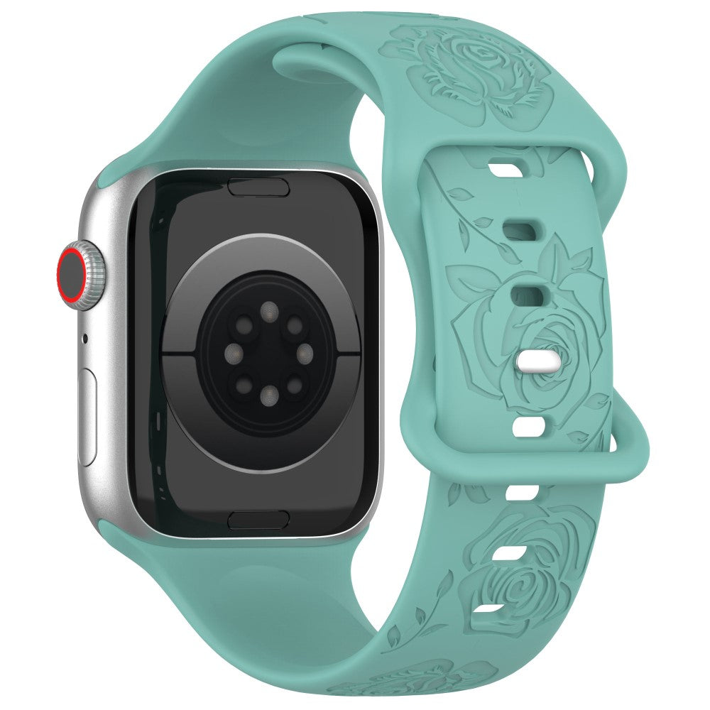 Super Kønt Silikone Universal Rem passer til Apple Smartwatch - Grøn#serie_14