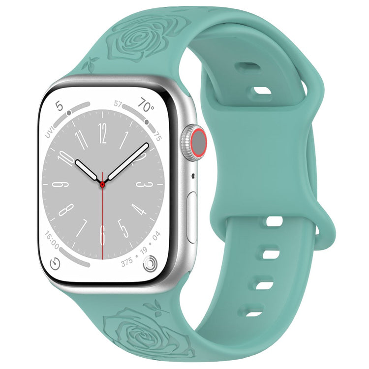 Super Kønt Silikone Universal Rem passer til Apple Smartwatch - Grøn#serie_14