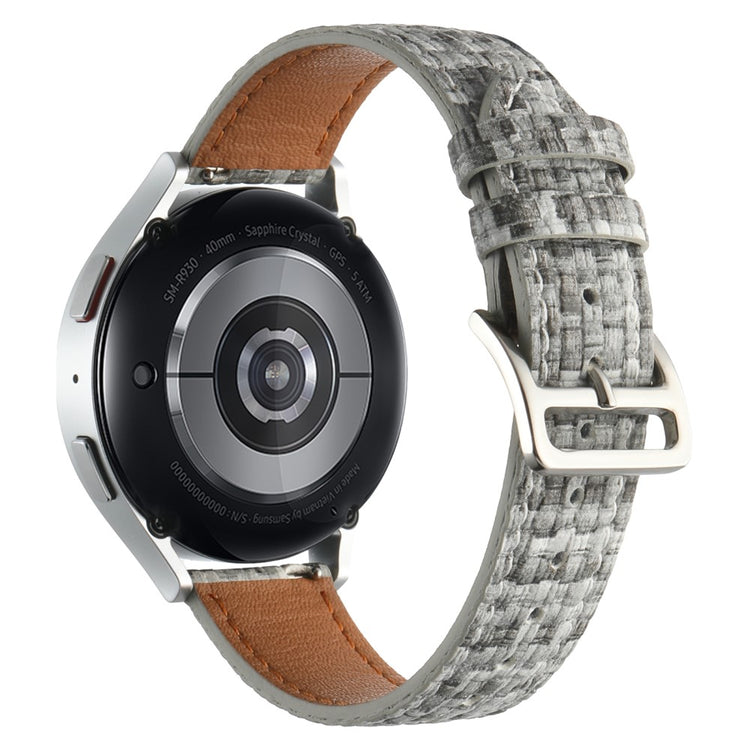 Vildt Fint Kunstlæder Universal Rem passer til Smartwatch - Sølv#serie_2