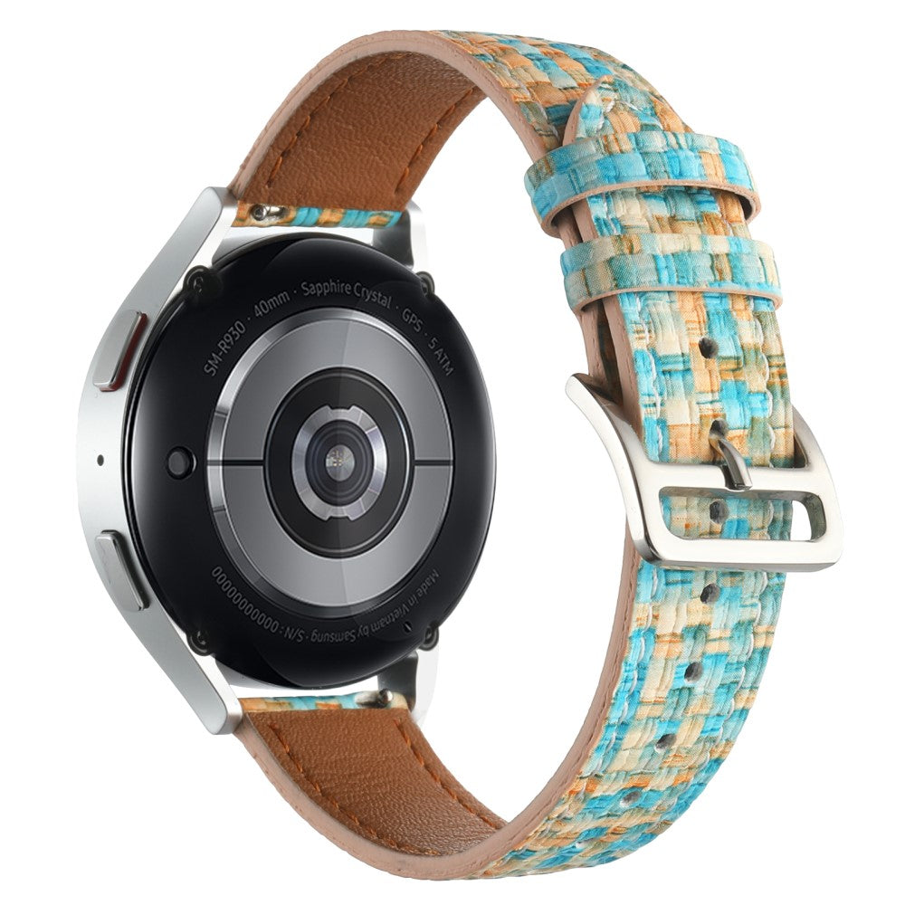 Vildt Fint Kunstlæder Universal Rem passer til Smartwatch - Blå#serie_4