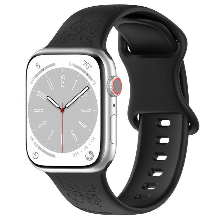 Vildt Godt Silikone Universal Rem passer til Apple Smartwatch - Sort#serie_6