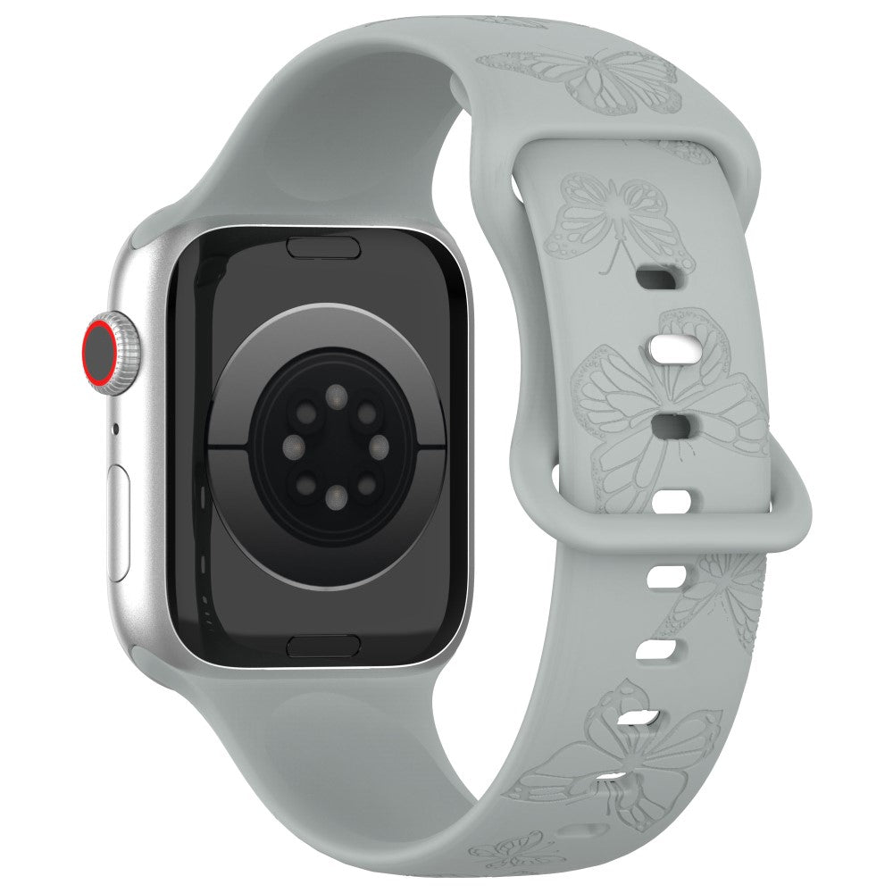 Vildt Godt Silikone Universal Rem passer til Apple Smartwatch - Sølv#serie_7
