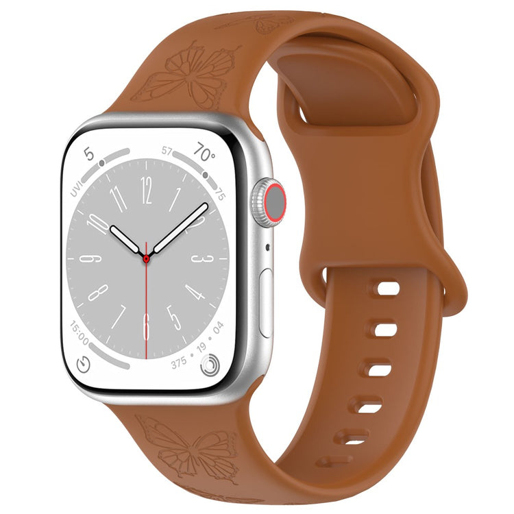 Vildt Godt Silikone Universal Rem passer til Apple Smartwatch - Brun#serie_8